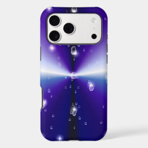 Raindrops with Stars on Purple Blue Black Rainbow