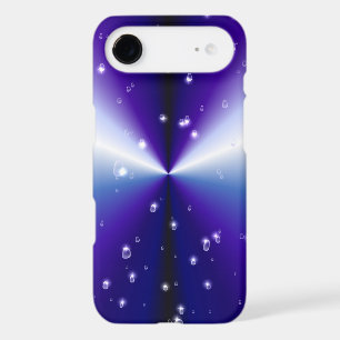 Raindrops with Stars on Purple Blue Black Rainbow