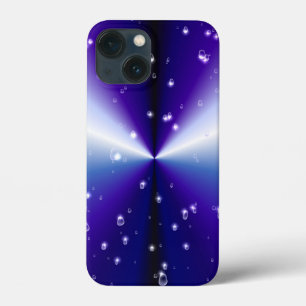 Raindrops with Stars on Purple Blue Black Rainbow iPhone 13 Mini Case