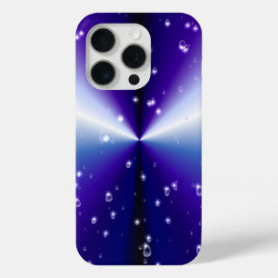 Raindrops with Stars on Purple Blue Black Rainbow iPhone 15 Pro Case