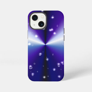 Raindrops with Stars on Purple Blue Black Rainbow iPhone Case