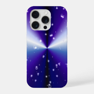 Raindrops with Stars on Purple Blue Black Rainbow iPhone 15 Pro Case