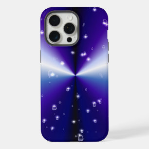 Raindrops with Stars on Purple Blue Black Rainbow iPhone Case