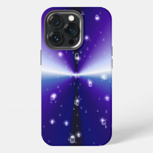 Raindrops with Stars on Purple Blue Black Rainbow iPhone 13 Pro Case