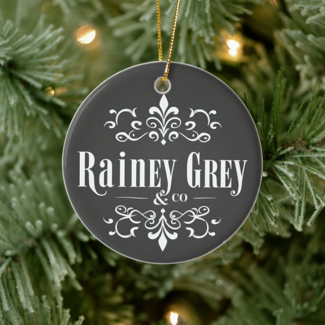 Rainey Grey + Co logo [4] Ceramic Ornament (Tree)