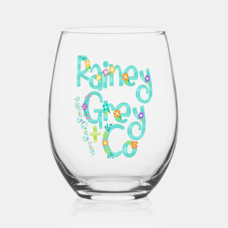 RAINEY GREY + CO [logo 6] Stemless Wine Glass