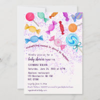 Rainfall Lollipop Sweets Candyland Baby Shower