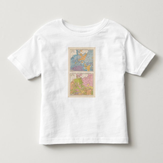 Rainfall map of Germany Toddler T-Shirt (Front)