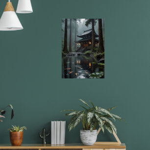 Rainfall Reverie – Hidden Temple Poster
