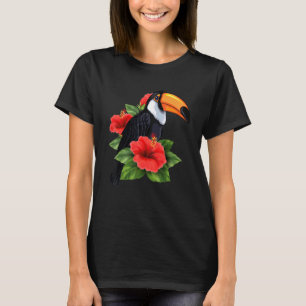 Rainforest Bird Tropical Animal Exotic Toucan Flo T-Shirt