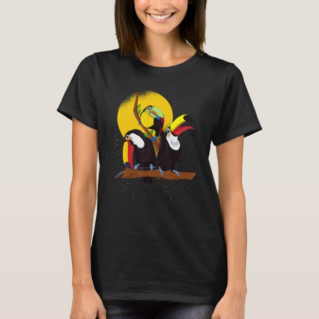 Rainforest Bird Tropical Animal  Exotic Toucan T-Shirt (Front)