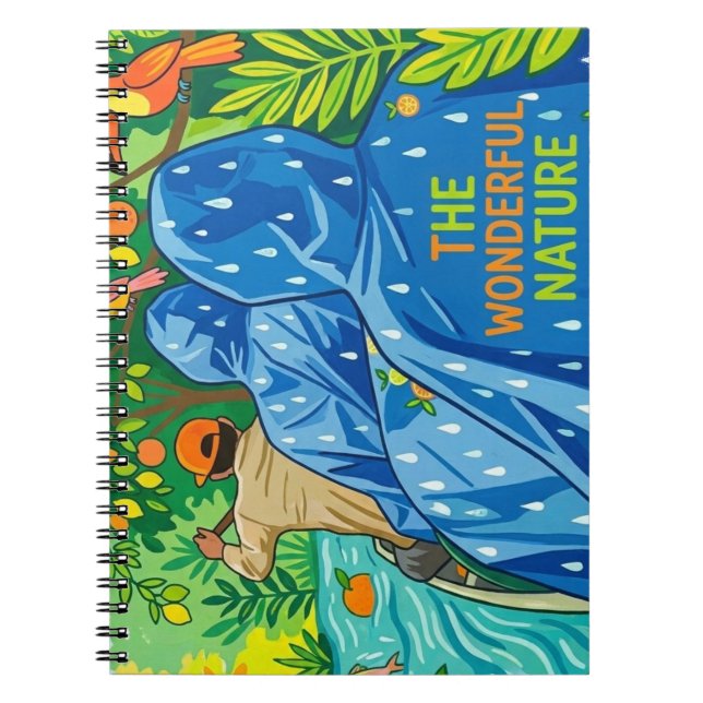 Rainforest Boat Tour Illustration Notebook (Front)