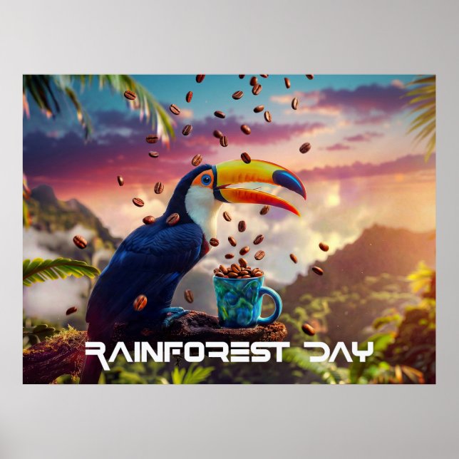 RAINFOREST DAY - TOUCAN POSTER (Front)