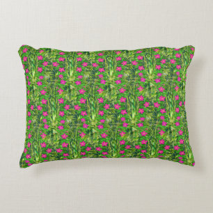 Rainforest Dreams Tropical Philodendron Bamboo Decorative Cushion