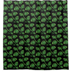 Rainforest Dreams Tropical Philodendron Vine Shower Curtain