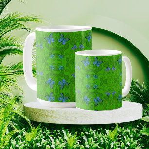 Rainforest Dreams Tropical Vine Butterfly Coffee Mug