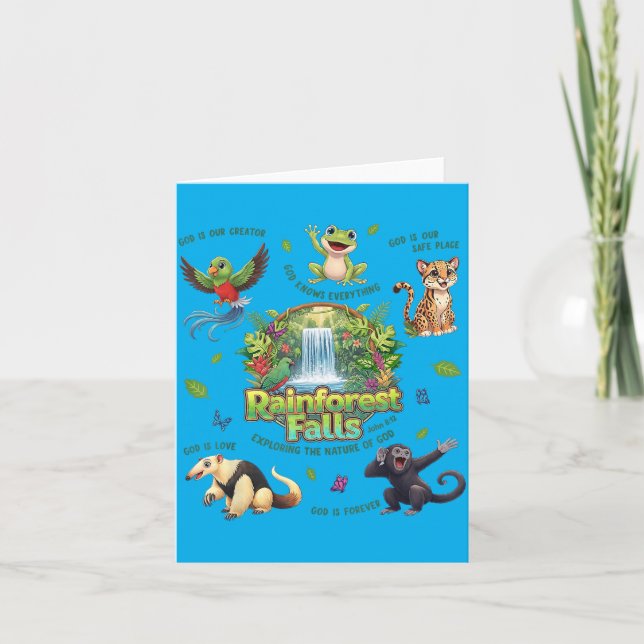 Rainforest Falls Exploring The Nature Of God Card (Front)