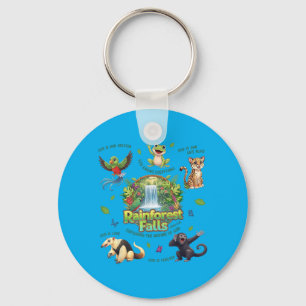 Rainforest Falls Exploring The Nature Of God Key Ring