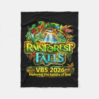 Rainforest Falls Vbs 2026 Exploring The Nature Of Fleece Blanket