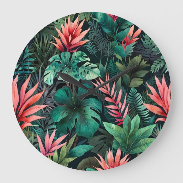 Rainforest Fantasy Large Clock (Front)
