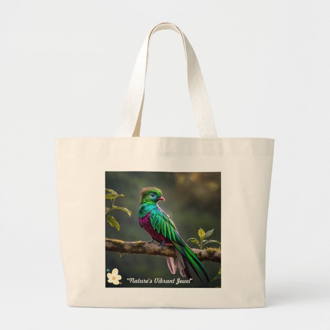 "Rainforest Gem" Large Tote Bag (Front)