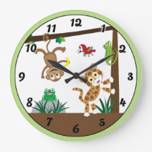Rainforest Jungle Clock