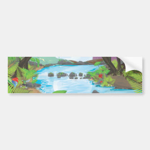 Rainforest River Bumper Sticker