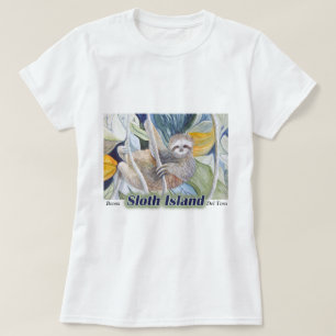Rainforest Sloth In Trees T-shirt  Panama
