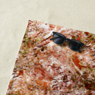 Rainforest under cotton or rock under ground beach towel