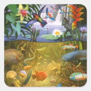 Rainforest Wildlife Sticker