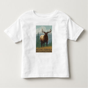 Rainier National Park, WashingtonElk Scene Toddler T-Shirt