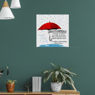 Raining Alternative Facts Value Poster Paper