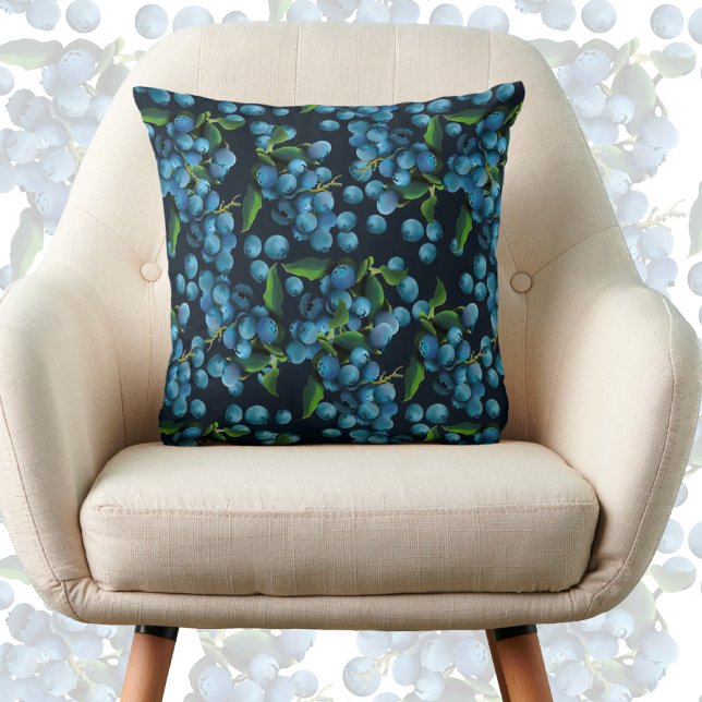 Raining Blueberries Cushion (Creator Uploaded)