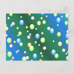 Raining Bubbles Postcard