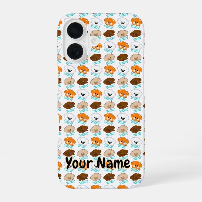 Raining Cats and Dogs -  iPhone 16 Case (Back)