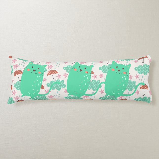 Raining Cats Body Cushion (Front)