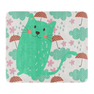 Raining Cats Cutting Board