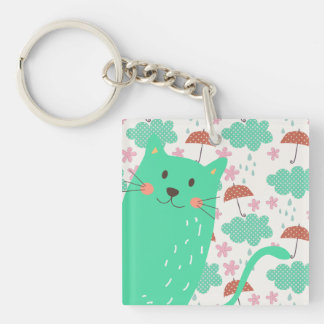 Raining Cats Key Ring