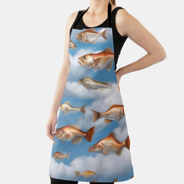 Raining Fish Apron (Insitu)