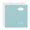 Raining Hearts Aqua Baby Shower invitation