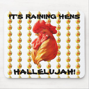 Raining Hens! Mouse Pad