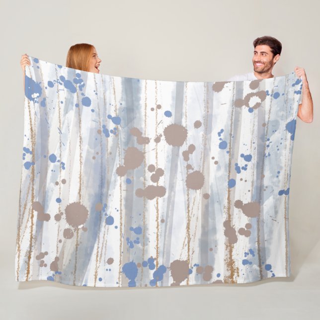 Raining in The woods Nature Fleece Blanket (In Situ)