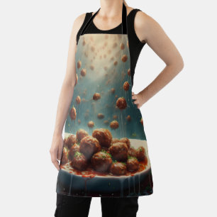 Raining Meatballs Apron
