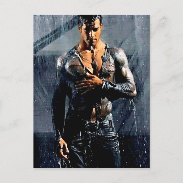 Raining Men Postcard (Front)