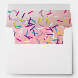 Raining Sprinkles Candy Land Sweets Party Envelopes