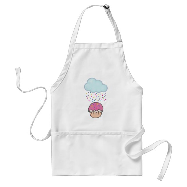 Raining Sprinkles on Cupcake Standard Apron (Front)