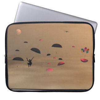 Raining Umbrellas surreal Laptop Bag