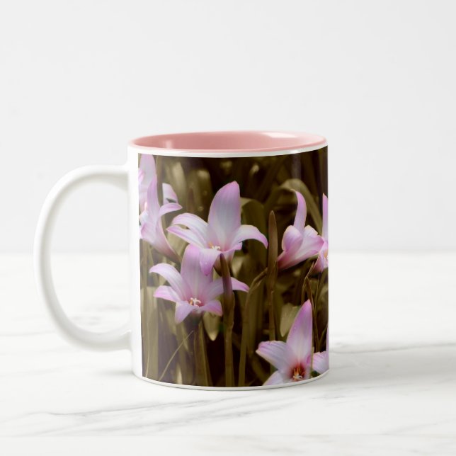 rainlilies 2 Two-Tone coffee mug (Left)