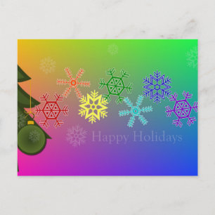Rainow Snowfalkes Postcard