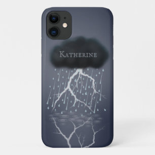 Rainstorm in Surreal Dream World Personalised iPhone 11 Case